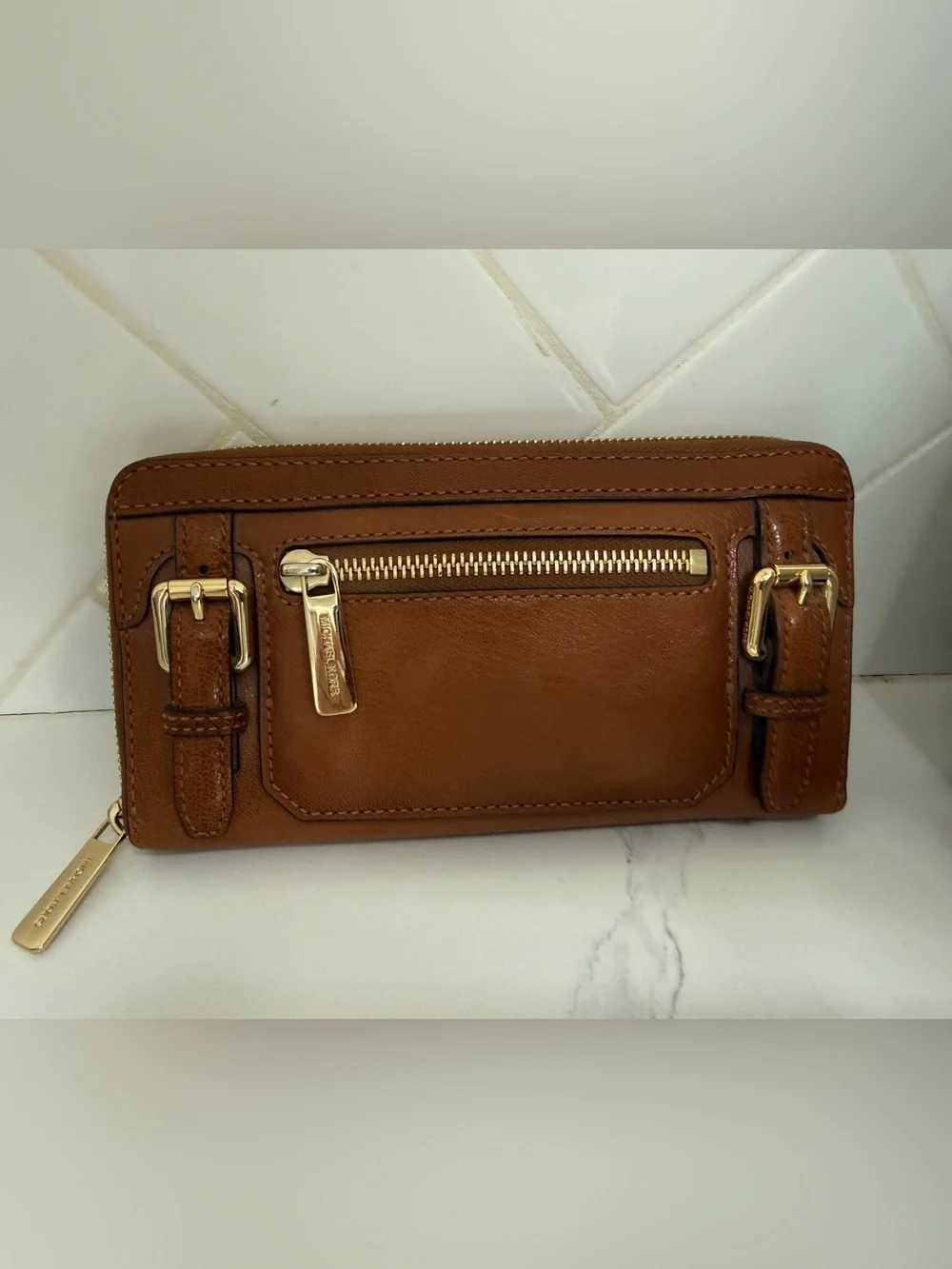 Michael Kors brown leather wallet